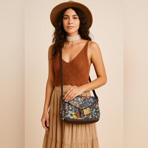 Patricia Nash Blue Clay Avellino Crossbody